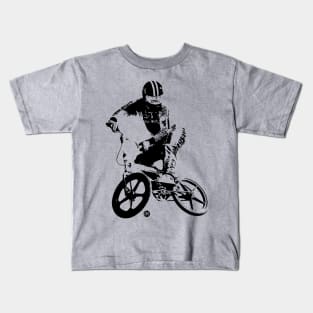 Cross up BMX jump Kids T-Shirt